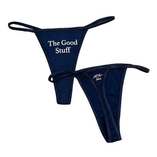 The Good Stuff Navy Thong