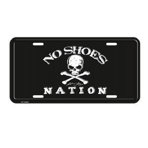 NO SHOES NATION EMBOSSED LICENSE PLATE