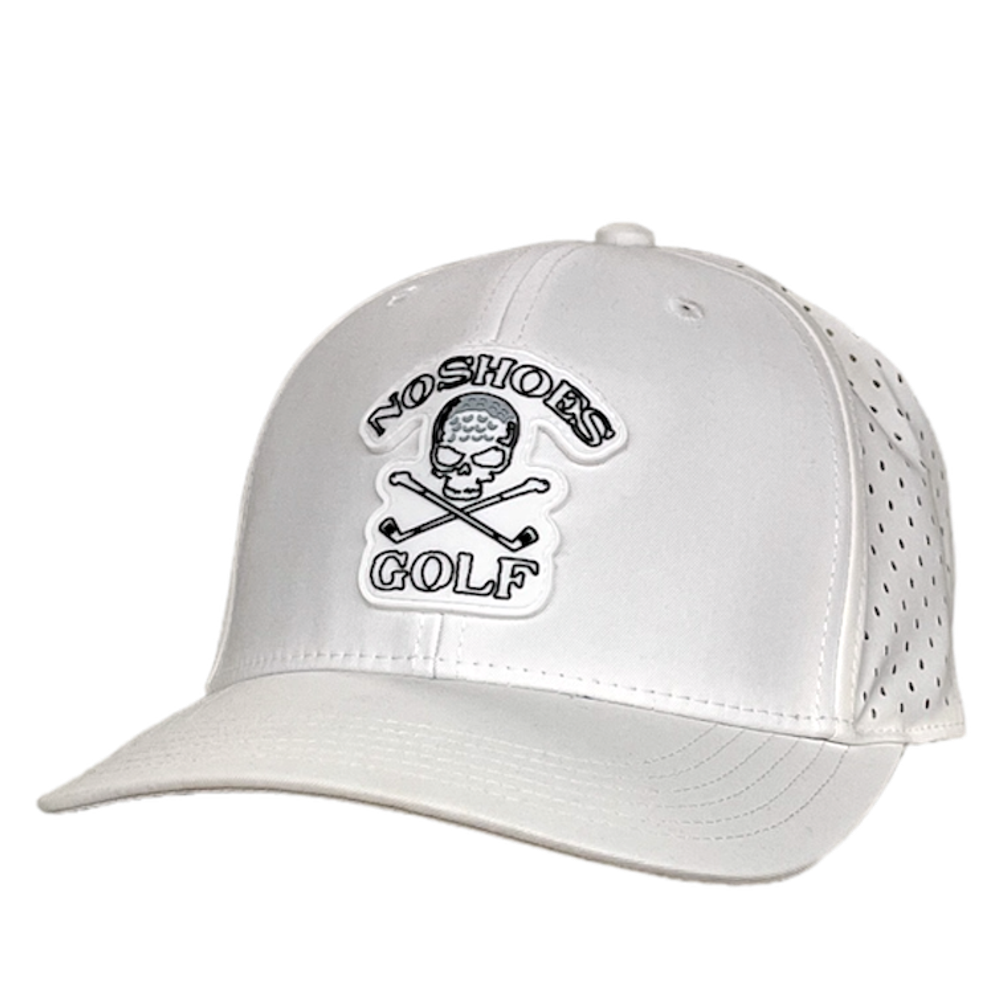 No Shoes Nation White Golf Hat