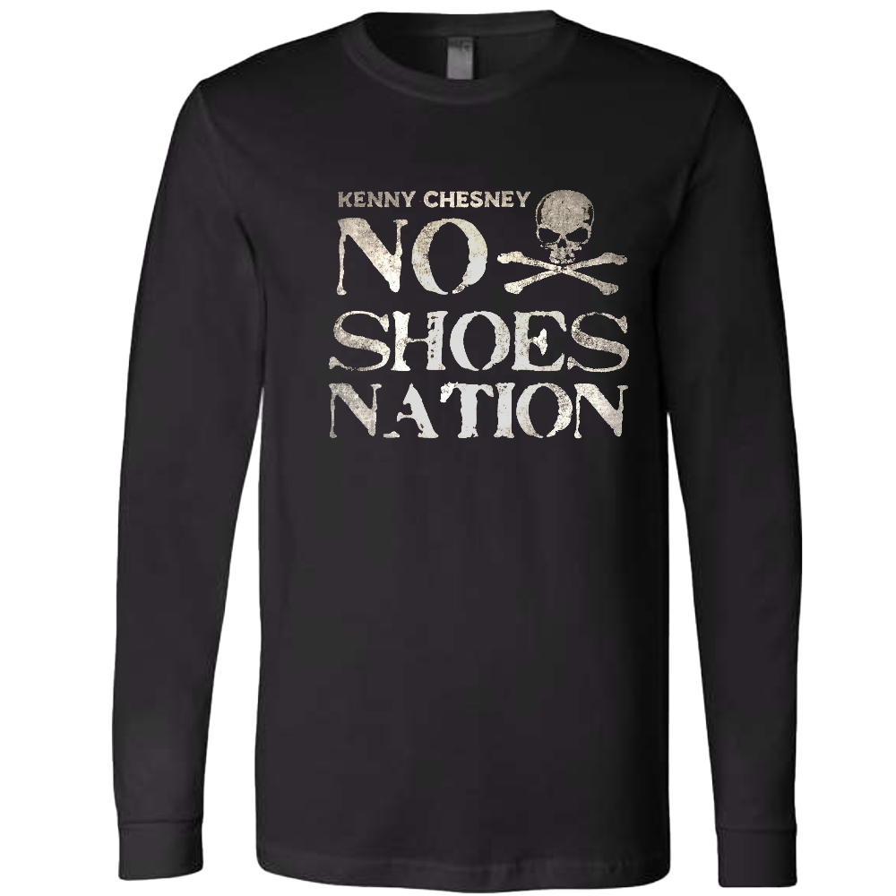 No Shoes Nation Long Sleeve Black Tee
