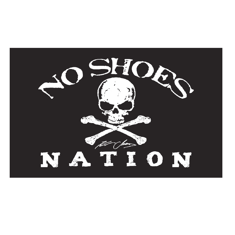Kenny Chesney No Shoes Nation BLACK Flag-3’ X 5’ Large Flag w/ Grommets