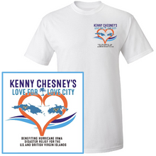 Load image into Gallery viewer, OFFICIAL KENNY CHESNEY LOVE FOR LOVE CITY SHORT SLEEVE WHITE TEE